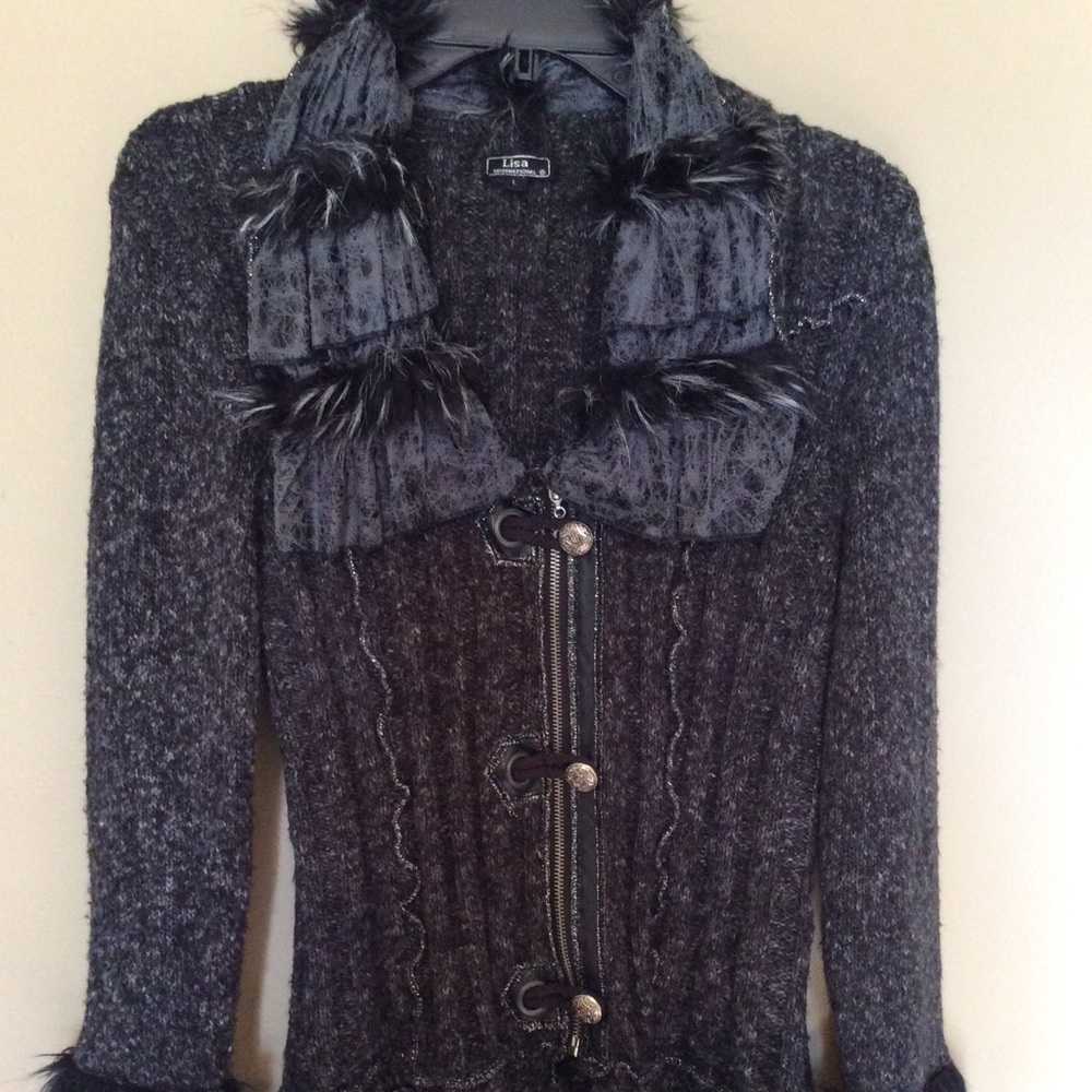 Ladies zipper sweater